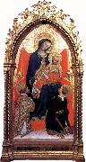 Giovanni di Francesco Madonna Enthroned with St Lawrence and St Julian oil painting on canvas